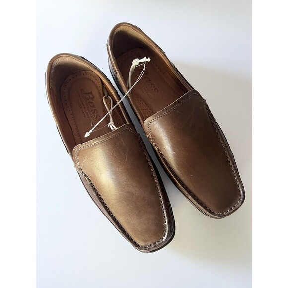 Bass G. H. Bass & Company Hank Brown Leather Slip On Mocassins Loafers Size‎ 9.5 main image 6